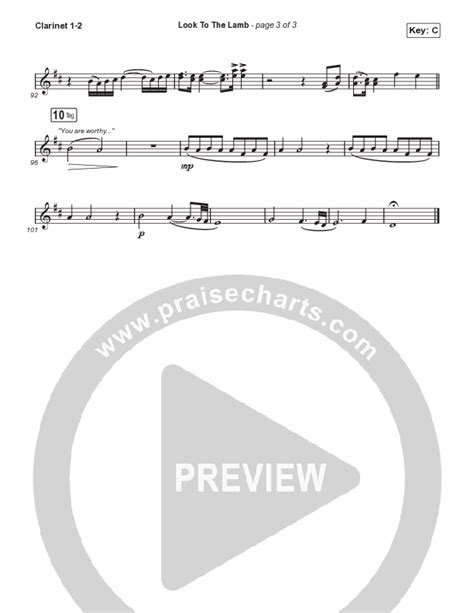 Look To The Lamb Choral Anthem Satb Clarinet Sheet Music Pdf Bryan