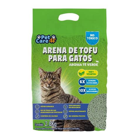 Arena De Tofu Para Gatos Pet Care F Aroma T Verde Kg Walmart