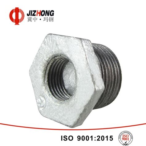 Hot Dipped Galvanized Malleable Iron Pipe Fittings Bushing With UL And FM Malleable Iron Pipe