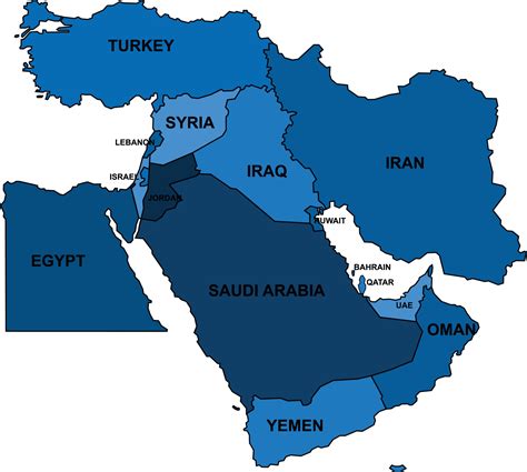 Middle East Map Vector Art Icons And Graphics For Free Download