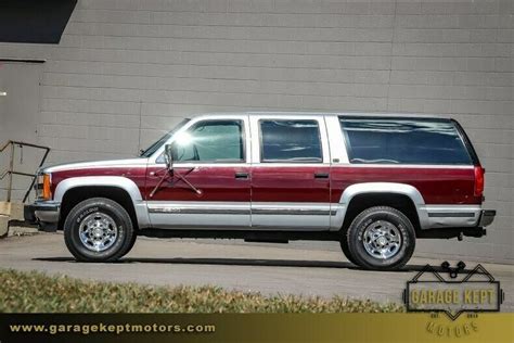 1993 Gmc Suburban 2500 Redsilver Suv 74l V8 107292 Miles Classic Gmc Suburban 1993 For Sale