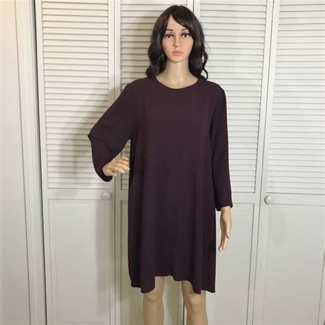 Wilfred Dresses Aritzia Wilfred Myositis Dress Plum Relaxed Shift