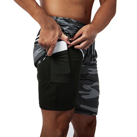 compression shorts with pockets for men