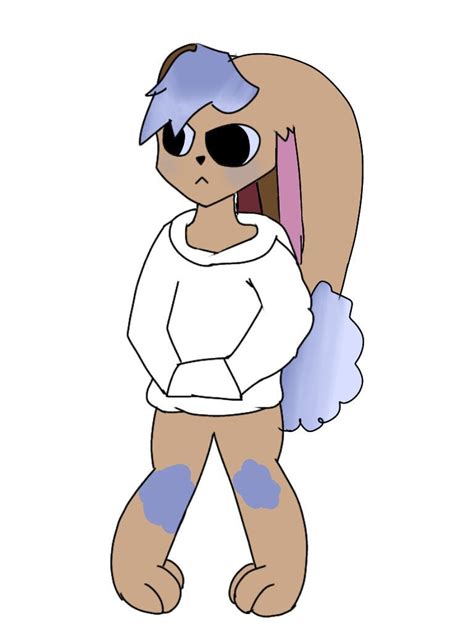 Rabbit Bunny Oc Adopt Brown Blue Furry Etsy