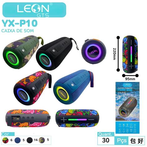 Caixa De Som Bluetooth Resistente Agua LEON YX P10 WZH Eletronico