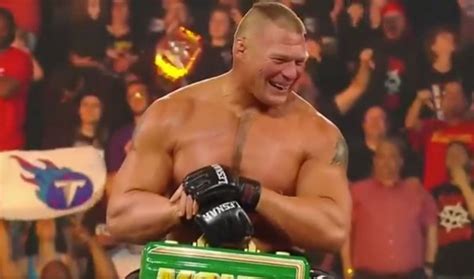 Wwe Rumors Wwe Superstar Busted Open By Brock Lesnar During Money In