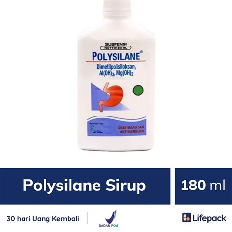 Jual Polysilane Sirup 180 Ml Obat Lambung LIFEPACK Shopee Indonesia