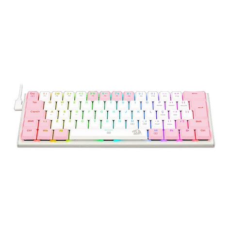 Teclado Mecanico Gamer Redragon Anivia Rgb Abnt Switch Azul Branco