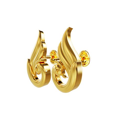 Plain Peacock Design Gold Stud 01 01 Spe Gold Chennai