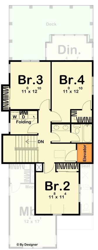 Plan Dj Story Wide French County Style House Plan With