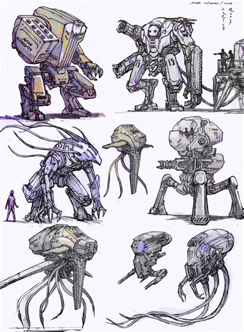 Some more Mech sketches by SamMuk1R1 on DeviantArt