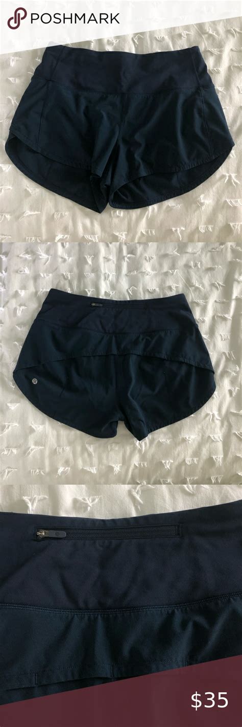 Lululemon Speed Up High Rise Lined Short Size True Navy