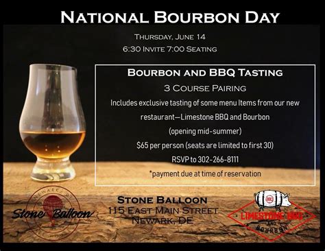 National Bourbon Day Limestone Bbq And Bourbon