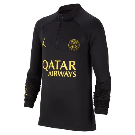 Sweat zippé junior PSG Strike noir jaune 2022 23 sur Foot fr