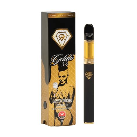 Diamond Concentrates Disposable Live Resin Gelato 33 1g Buy