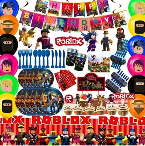 Roblox Birthday Party Supplies For Boys Roblox Party Etsy