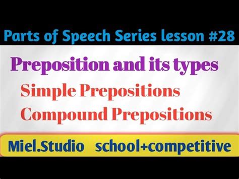 Preposition Parts Of Speech Hindi Urdu Lesson 028 YouTube