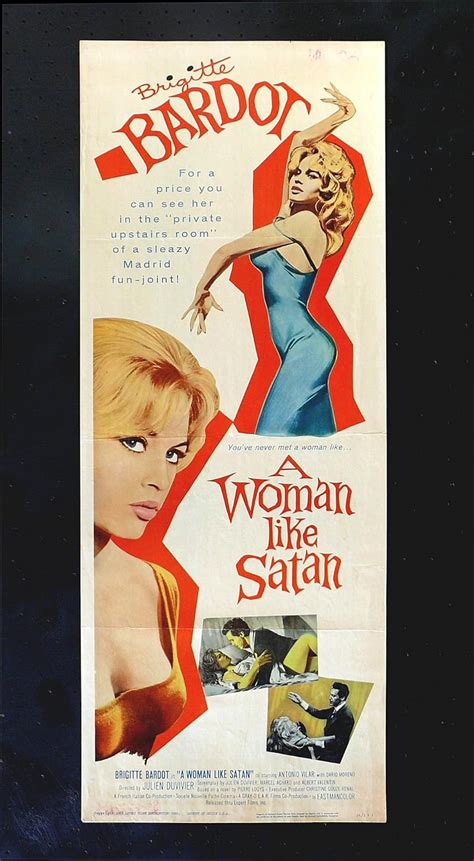 A Woman Like Satan Movie Poster Insert Brigitte Bardot At Amazons