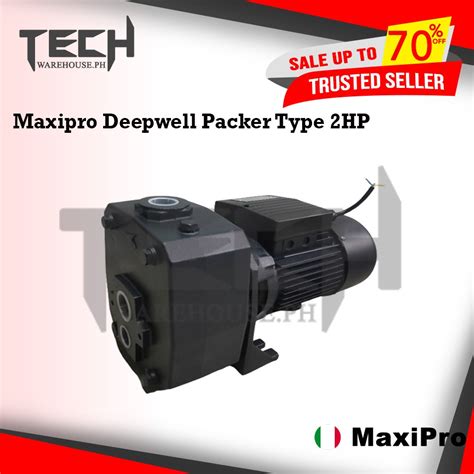 MAXIPRO Deep Well Water Pump 2HP With Injector And Adapter Packer Type