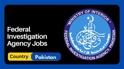 Federal Investigation Agency Jobs 2024 Apply Online