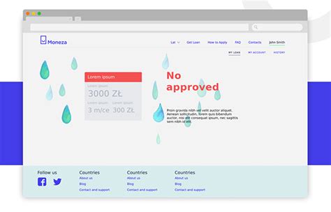 MONEZA | Loan & credit website on Behance