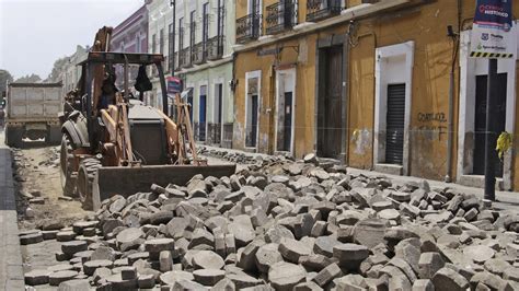 Avanzan 30 las obras en el Centro Histórico de Puebla Ambas Manos