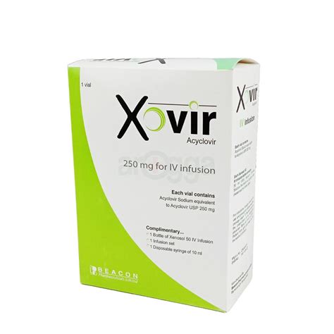 Xovir 250mg IV Infusion 250mg Vial Injection Arogga Online Pharmacy