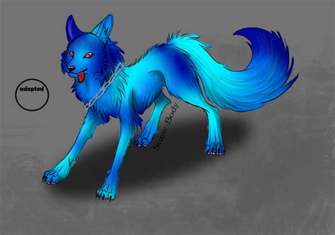 .:Blue Fire Wolf:. by verycheapadoptables on DeviantArt