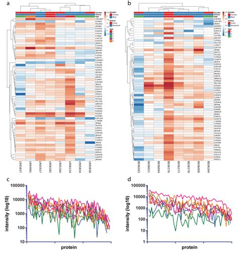 Figure Legends Figure 1 Heatmaps Of Proteins Identified In Labrador