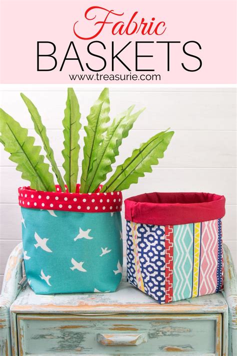 Fabric Basket Pattern - Easy Tutorial for 5 Sizes | TREASURIE