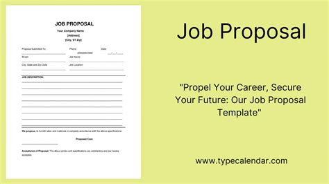 Free Printable Job Proposal Templates Word PDF Construction Cleaning