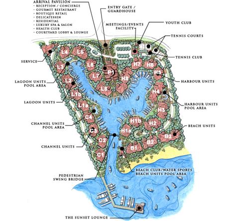 Resort Map | The Landings St Lucia | Saint Lucia