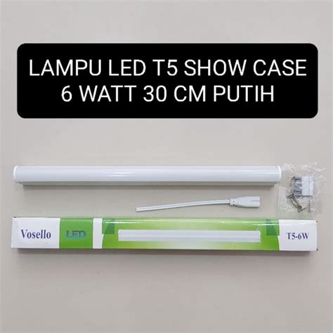 Jual AMASON Lampu LED T5 Showcase Kulkas 6 Watt 30 Cm Putih Shopee