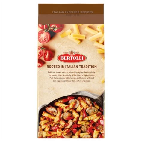 Bertolli Italian Sausage And Rigatoni Frozen Meal Oz Kroger