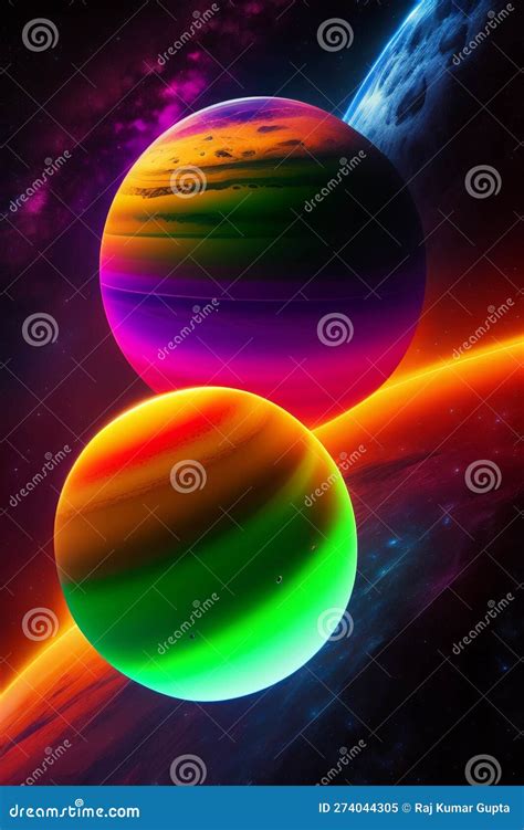 The Planets Of Our Solar System Ai Generated Stock Illustration