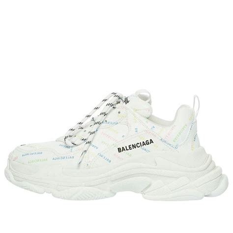 Balenciaga Triple S Sneaker Allover Logo White Multi 536737w2fa890