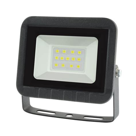 Slim Floodlight Led W K Lm Ip Body Black