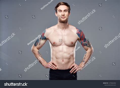 Male Residual Naked Body Tattoo On Stock Photo Shutterstock