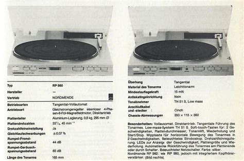 Nordmende RP 982 Hifi Wiki