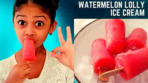 তরমুজের ললি আইসক্রিম Ice Cream Recipe Watermelon Ice Cream তরমুজের ললি Lolly Ice Cream