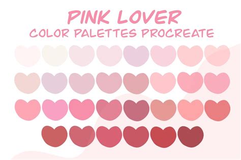 Procreate Color Palette Pink Love Graphic by Khim08Studio · Creative ...