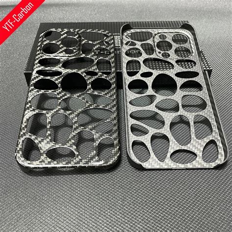 Ytf Carbon Bright Real Carbon Fiber Case For Iphone Pro Max Forging