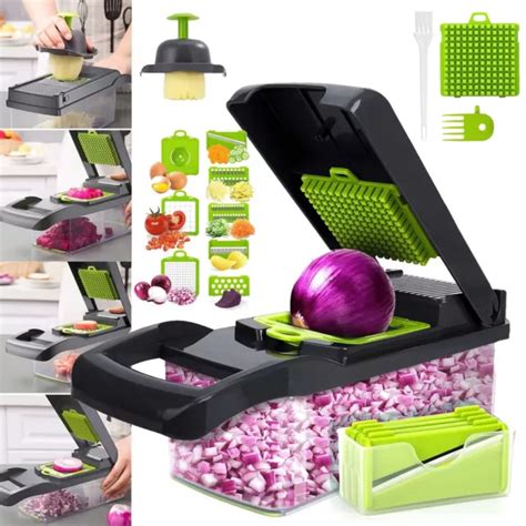 15 IN 1 Mandoline Vegetable Slicer Cutter Chopper Grater Adjustable