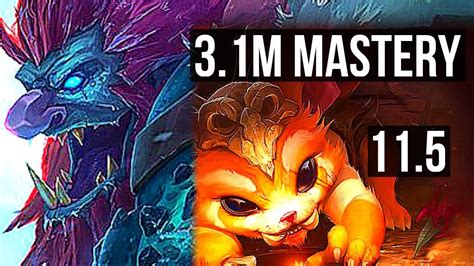 Trundle Vs Gnar Top 2 0 7 3 1m Mastery 1500 Games Kr Diamond