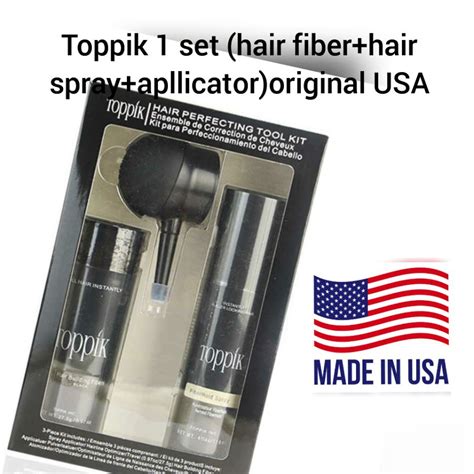 Jual Toppik Hair Perfecting Tool Kit Toppik Fiber Fiberhold Spray