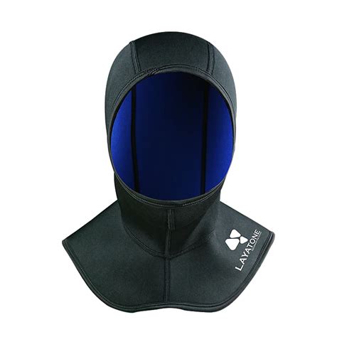 Layatone 3mm Neoprene Diving Hood Men Wetsuit Hood With Shoulder Snorkeling Hat Scuba Diving