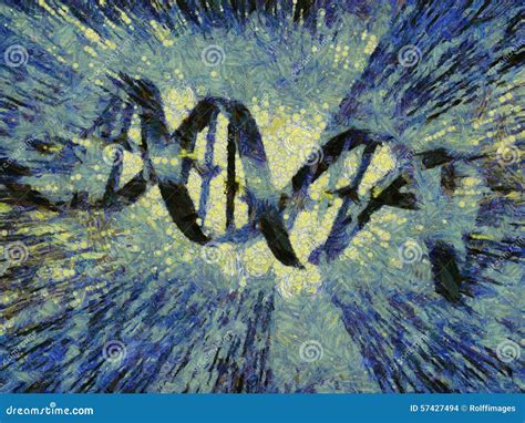 DNA Strand Artwork stock illustration. Illustration of genetic - 57427494