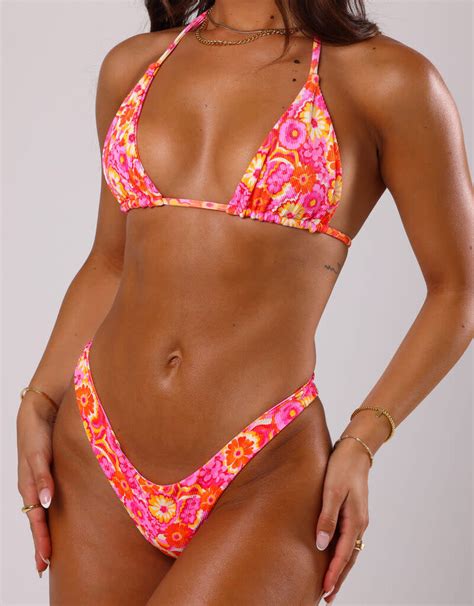 Slide Triangle Bikini Top Splash