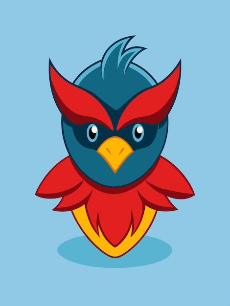 Un pájaro azul con una cola azul y un pico rojo con un fondo azul