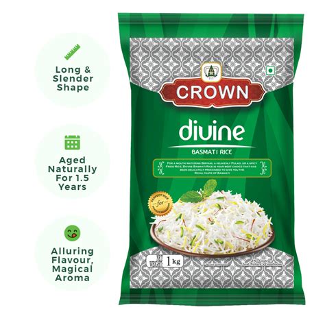 Crown Divine Basmati Rice Drrk Foods